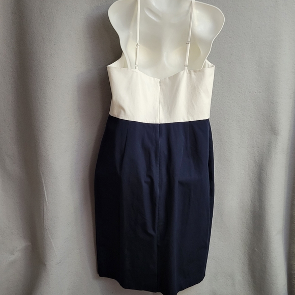Banana Republic Navy & White sundress size 16 Tall NWT - Picture 6 of 13